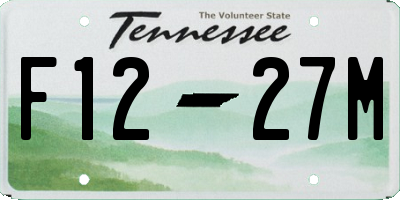TN license plate F1227M