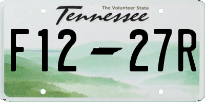 TN license plate F1227R