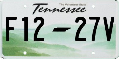 TN license plate F1227V