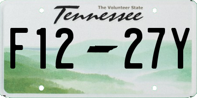 TN license plate F1227Y