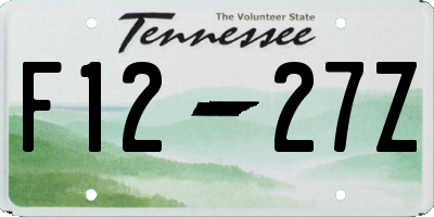 TN license plate F1227Z