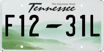TN license plate F1231L