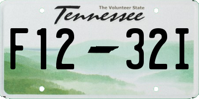 TN license plate F1232I