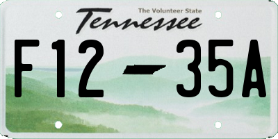 TN license plate F1235A