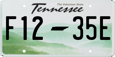 TN license plate F1235E