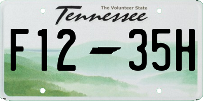 TN license plate F1235H