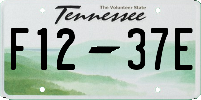 TN license plate F1237E