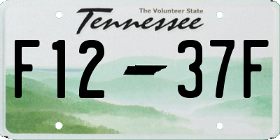 TN license plate F1237F
