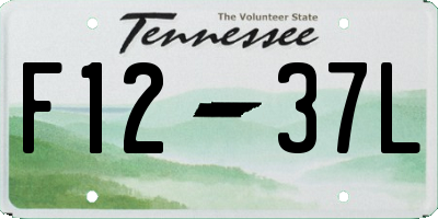 TN license plate F1237L