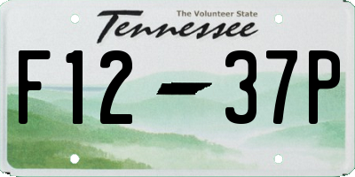 TN license plate F1237P