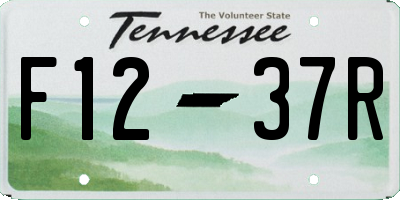 TN license plate F1237R