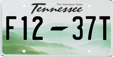 TN license plate F1237T