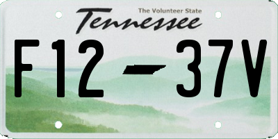 TN license plate F1237V
