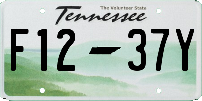 TN license plate F1237Y
