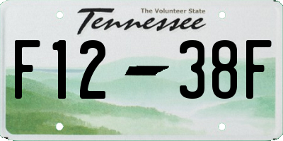 TN license plate F1238F