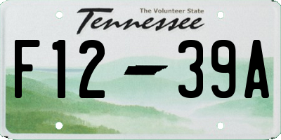 TN license plate F1239A