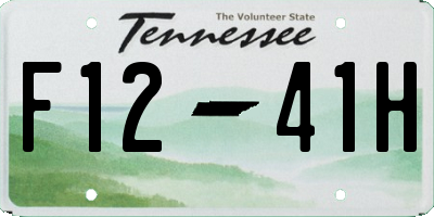 TN license plate F1241H