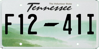 TN license plate F1241I
