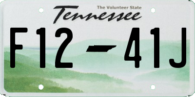 TN license plate F1241J