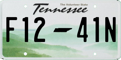 TN license plate F1241N