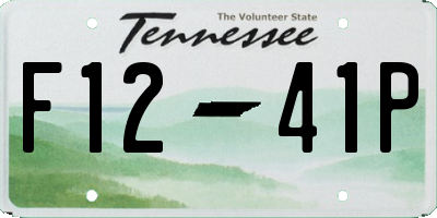 TN license plate F1241P
