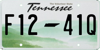 TN license plate F1241Q