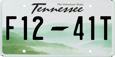 TN license plate F1241T