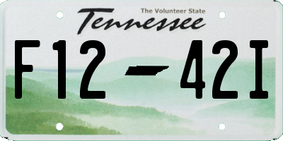 TN license plate F1242I