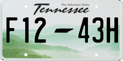 TN license plate F1243H