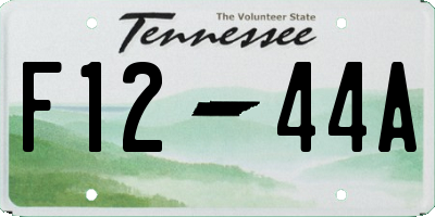 TN license plate F1244A