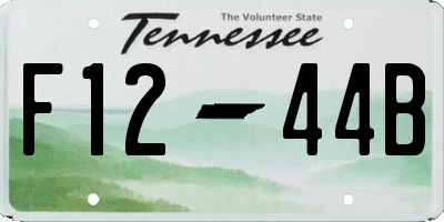 TN license plate F1244B