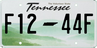 TN license plate F1244F