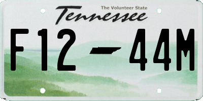 TN license plate F1244M