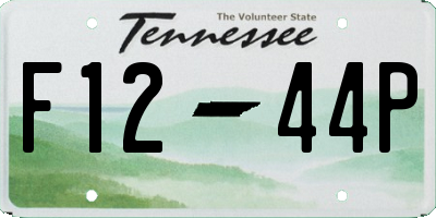 TN license plate F1244P