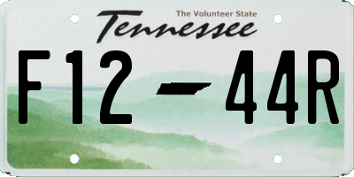TN license plate F1244R