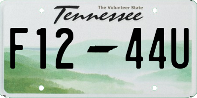 TN license plate F1244U