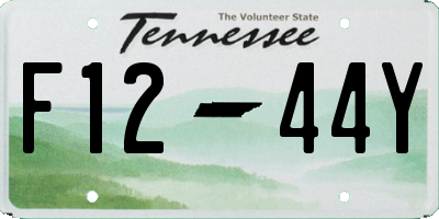 TN license plate F1244Y