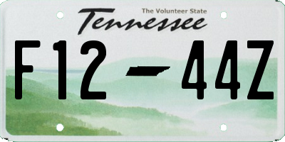 TN license plate F1244Z