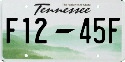 TN license plate F1245F