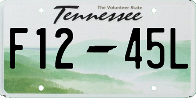 TN license plate F1245L