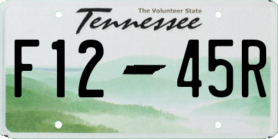 TN license plate F1245R