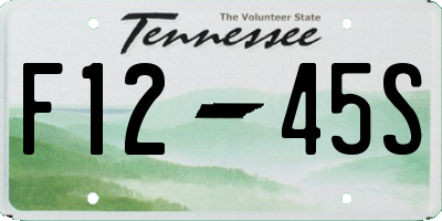 TN license plate F1245S