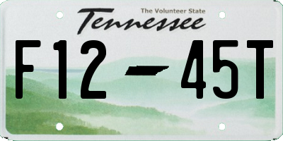TN license plate F1245T
