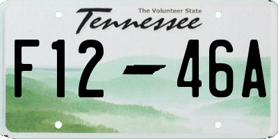 TN license plate F1246A