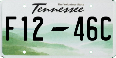 TN license plate F1246C