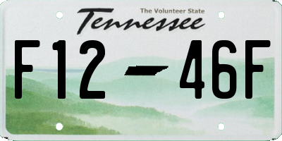 TN license plate F1246F