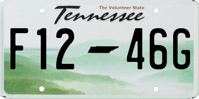 TN license plate F1246G