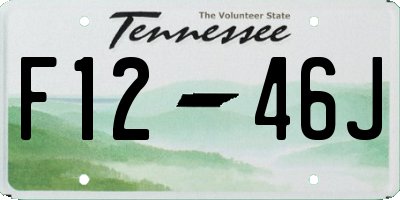 TN license plate F1246J