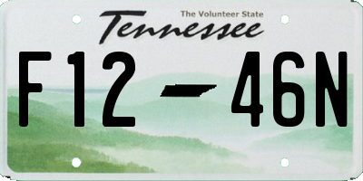 TN license plate F1246N
