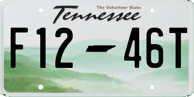 TN license plate F1246T